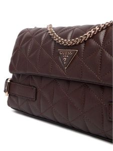 Guess Torebka Paisleigh HWQG98 83210 Brązowy. Brązowe torebki klasyczne Guess, z aplikacjami, ze skóry, bez dodatków. Za 589,99 zł.