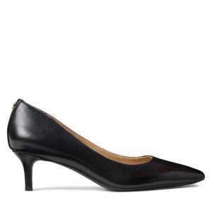 Szpilki LAUREN RALPH LAUREN. Czarne szpilki Lauren Ralph Lauren, bez wzorów, bez obcasa. Za 479,99 zł.