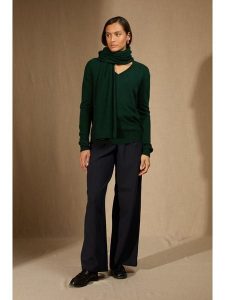 Perfect Cashmere Kaszmirowy szal "Kelly" w kolorze zielonym - 200 x 30 cm rozmiar: onesize. Zielone szaliki Perfect Cashmere, bez wzorów, z kaszmiru. Za 260,99 zł.