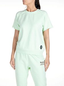 Replay Bluza w kolorze miętowym rozmiar: M. Zielone bluzy Replay, m, bez wzorów, z bawełny, bez kaptura. Za 157,73 zł.