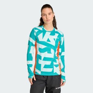 Koszulka z długim rękawem Multi Synthetic Base Layer. Brązowe bluzki ADIDAS, m, bez wzorów, sportowe, bez kołnierzyka, bez ramiączek. W wyprzedaży za 142,35 zł.