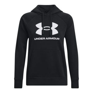 Bluza damska z kapturem Under Armour Rival Fleece Big Logo. Białe bluzy Under Armour, bez wzorów, z kapturem. Za 276,50 zł.