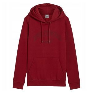 Damska Bluza Polarowa Z Logo Ess+ Lab. Czerwone bluzy Puma, bez wzorów, z polaru, bez kaptura. Za 266,99 zł.