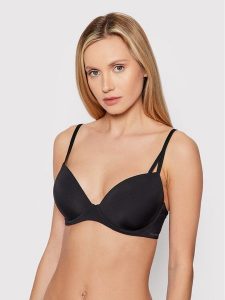 Calvin Klein Underwear Biustonosz push-up 000QF6016E Czarny. Czarne biustonosze Calvin Klein Underwear, bez wzorów, z syntetyku. Za 129,99 zł.