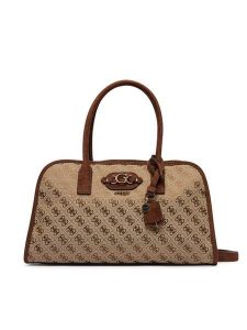 Guess Torebka Samantha HWJG23 13060 Brązowy. Brązowe torebki klasyczne Guess, z aplikacjami, z materiału, bez dodatków. Za 634,99 zł.