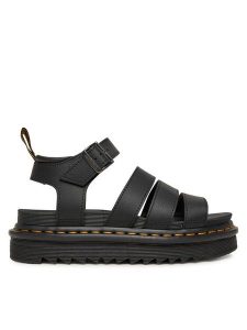 Dr. Martens Sandały Blaire DM31520001 Czarny. Czarne sandały Dr. Martens, bez wzorów, ze skóry, bez obcasa, na płaskiej podeszwie, bez zapięcia. Za 349,00 zł.