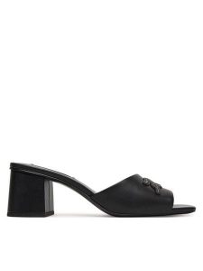 KARL LAGERFELD Klapki Plaza II KL32400 Czarny. Czarne klapki KARL LAGERFELD, bez wzorów, ze skóry, bez obcasa. Za 427,99 zł.