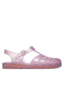 Melissa Sandały Melissa Possession Shiny Ad 33520 Fioletowy. Fioletowe sandały Melissa, bez wzorów, z tworzywa sztucznego, bez obcasa, na płaskiej podeszwie, bez zapięcia. Za 199,99 zł.