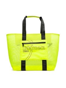 Blauer Torebka S5GOFAN01/BEA Żółty. Żółte shopper bag Blauer, bez wzorów, z materiału, bez dodatków. Za 169,99 zł.