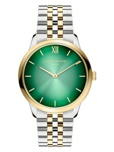 Liebeskind Zegarek kwarcowy w kolorze srebrno-złoto-zielonym rozmiar: onesize. Szare, analogowe zegarki Liebeskind. Za 361,99 zł.