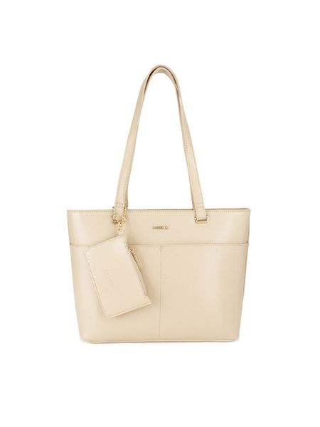 MEXX Torebka MEXX-S-003-07 Beżowy. Brązowe shopper bag Mexx, bez wzorów, ze skóry, bez dodatków. Za 199,99 zł.