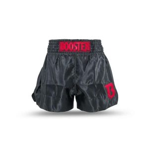 Szorty do boksu tajskiego Booster Fight Gear TBT Core 2. Czarne szorty BOOSTER FIGHT GEAR, bez wzorów, sportowe. Za 260,50 zł.