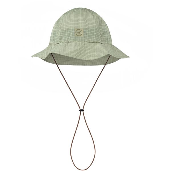 Kapelusz BUFF GO BUCKET HAT SOLID. Zielone kapelusze Buff, bez wzorów, sportowe. Za 164,40 zł.