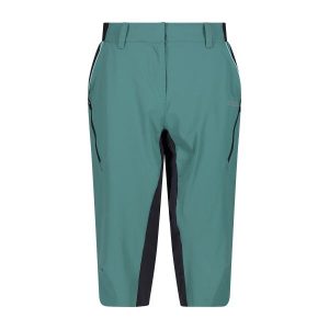 Szorty z siateczkową podszewką damskie CMP. Zielone szorty CMP, bez wzorów. Za 382,35 zł.