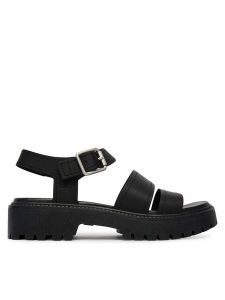 Timberland Sandały TB0A2EJMW021 Czarny. Czarne sandały Timberland, bez wzorów, ze skóry, bez obcasa, na płaskiej podeszwie, bez zapięcia. Za 499,99 zł.