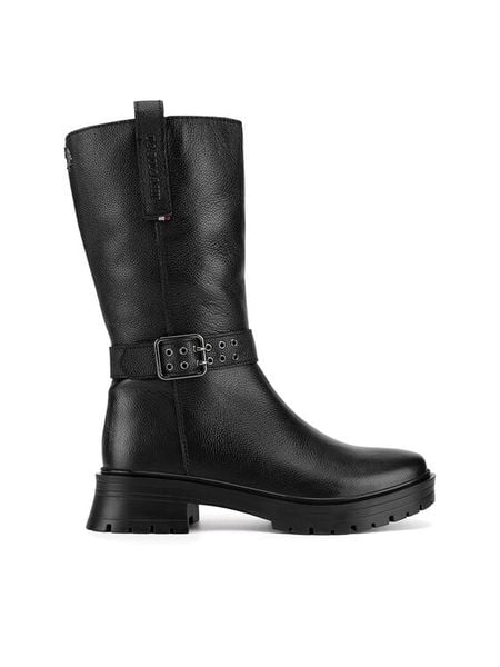 U.S. Polo Assn. Botki MAGDA001W/DL1 Czarny. Czarne botki U.S. Polo Assn., bez wzorów, ze skóry, bez obcasa, na płaskiej podeszwie, bez zapięcia. Za 479,99 zł.