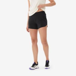 Spodenki pod sukienkę Quechua NH100. Czarne szorty QUECHUA, bez wzorów, z elastanu, sportowe. Za 44,99 zł.