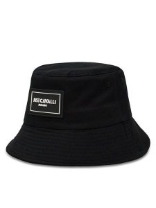 Just Cavalli Kapelusz 78RAZK20 ZG344 Czarny. Czarne kapelusze Just Cavalli, bez wzorów, z bawełny. Za 239,99 zł.