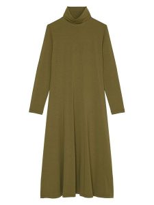 Marc O´Polo Sukienka w kolorze khaki rozmiar: XL. Brązowe sukienki xl, bez wzorów, z dżerseju, bez kołnierzyka, bez ramiączek, midi. Za 210,81 zł.