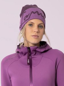 LaMunt Czapka beanie w kolorze fioletowym rozmiar: onesize. Różowe czapki LaMunt, bez wzorów, z wełny. Za 117,17 zł.