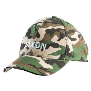 Czapka z latarką w daszku UJ-CZX01F. Brązowe czapki JAXON, bez wzorów, sportowe. Za 42,99 zł.