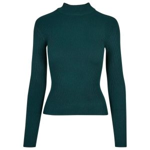 Damski sweter z prążkowanym golfem Urban Classics. Czerwone golfy Urban Classics, bez wzorów, z dzianiny. Za 183,50 zł.