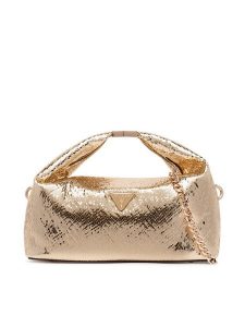 Guess Torebka Jewels Mini HWKG22 48740 Złoty. Żółte torebki klasyczne Guess, z aplikacjami, ze skóry, bez dodatków. Za 544,99 zł.