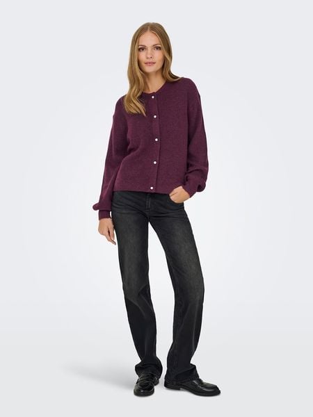 JDY Kardigan w kolorze fioletowym rozmiar: M. Różowe kardigany JDY, prążkowane. Za 114,44 zł.