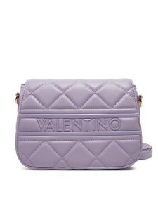 Valentino Torebka Ada VBS51O09 Fioletowy. Fioletowe listonoszki Valentino, bez wzorów, ze skóry, bez dodatków. Za 279,99 zł.