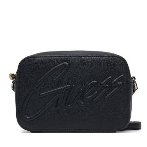 Torebka Guess. Czarne listonoszki Guess, z aplikacjami, bez dodatków. Za 229,99 zł.