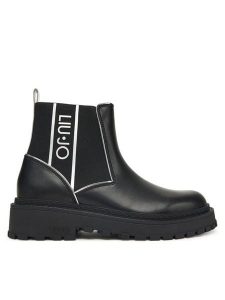 Liu Jo Sztyblety Rumi 41 SF5063 PX241 Czarny. Czarne botki Liu Jo, bez wzorów, ze skóry, bez obcasa, na płaskiej podeszwie, bez zapięcia. Za 559,99 zł.