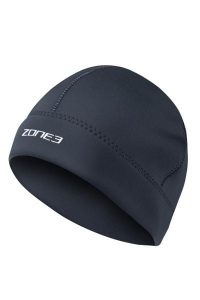 Czapka neoprenowa ZONE3 Active Flex Swim. Szare czapki ZONE3, bez wzorów, z gumy, sportowe. Za 144,99 zł.