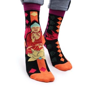 Skarpetki bambusowe Hop Hare - Budda i Lotos 36-40. Brązowe skarpetki NO BRAND, bez wzorów, z elastanu. Za 29,99 zł.