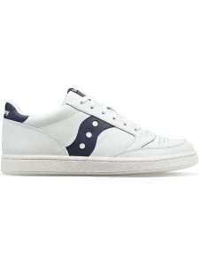 Saucony Skórzane sneakersy w kolorze biało-granatowym rozmiar: 40. Białe trampki Saucony, bez wzorów, bez zapięcia. Za 276,71 zł.