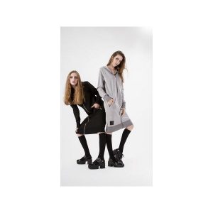 Długa bluza z metalowym suwakiem 100cm Grey. Bluzy marki 4f. Za 359,00 zł.