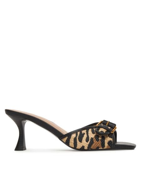Guess Klapki FLJDI2P EL03 Beżowy. Brązowe klapki Guess, z aplikacjami, z materiału, bez obcasa. Za 471,99 zł.