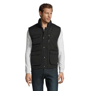 Kamizelka Viper Dla Dorosłych Unisex. Czarne kamizelki SOL'S, m, bez wzorów, bez kołnierzyka, bez ramiączek, bez kaptura. Za 218,99 zł.