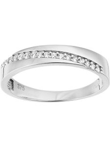 Diamant Exquis Złoty pierścionek z cyrkoniami rozmiar: 56. Szare pierścionki Diamant Exquis, z cyrkonią, złote. Za 978,99 zł.