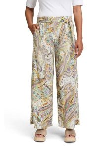 CARTOON Spodnie ze wzorem rozmiar: 44. Spodnie z wysokim stanem Cartoon, bez wzorów, z materiału, z podwyższonym stanem. Za 130,99 zł.