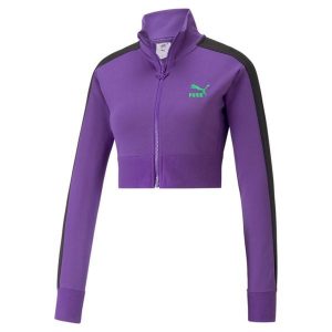Kurtka damska Puma X DUA LIPA T7. Czarne kurtki Puma, xs, bez wzorów, bez kaptura. Za 101,20 zł.