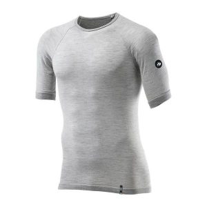 Koszulka Sixs TS1 Merinos. Szare koszule nocne SIXS, bez wzorów, z wełny, bez ramiączek. Za 351,00 zł.