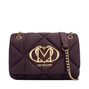 Torebka LOVE MOSCHINO. Fioletowe torebki klasyczne LOVE MOSCHINO, bez wzorów, bez dodatków. Za 669,99 zł.