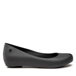 Baleriny Melissa. Czarne balerinki Melissa, bez wzorów, bez obcasa, bez zapięcia. Za 229,99 zł.