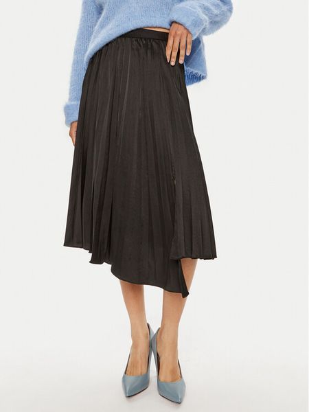 DKNY Spódnica plisowana P4ENTQBW Czarny Regular Fit. Czarne spódnice DKNY, m, bez wzorów, z syntetyku. Za 299,99 zł.