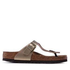 Japonki damskie Birkenstock Gizeh BF. Szare klapki Birkenstock, bez wzorów, bez obcasa. Za 289,99 zł.