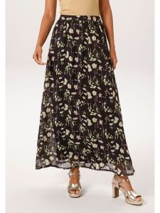 Aniston Spódnica w kolorze czarno-zielonym rozmiar: 38. Czarne spódnice Aniston, bez wzorów, maxi. Za 173,99 zł.