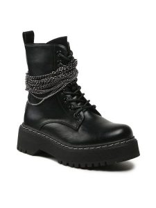 Jenny Fairy Trapery WS5207-24A Czarny. Czarne buty zimowe Jenny Fairy, ze skóry, bez obcasa, bez zapięcia. Za 119,99 zł.