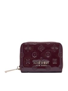 Nine West Portfel CEO-NW-W1-005-AW26 Bordowy. Czerwone portfele Nine West, bez wzorów, ze skóry. Za 69,99 zł.