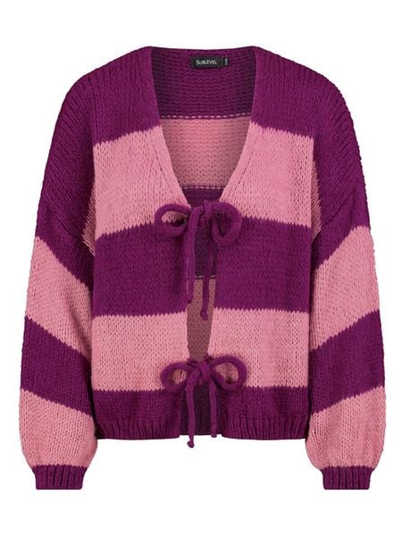 Sublevel Kardigan w kolorze fioletowo-różowym rozmiar: M/L. Różowe kardigany Sublevel. Za 139,54 zł.