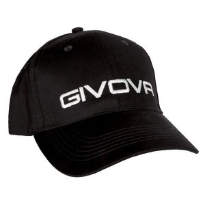 Czapka unisex Givova z logo na słoneczne dni. Czarne czapki Givova, bez wzorów, z bawełny, sportowe. Za 126,99 zł.